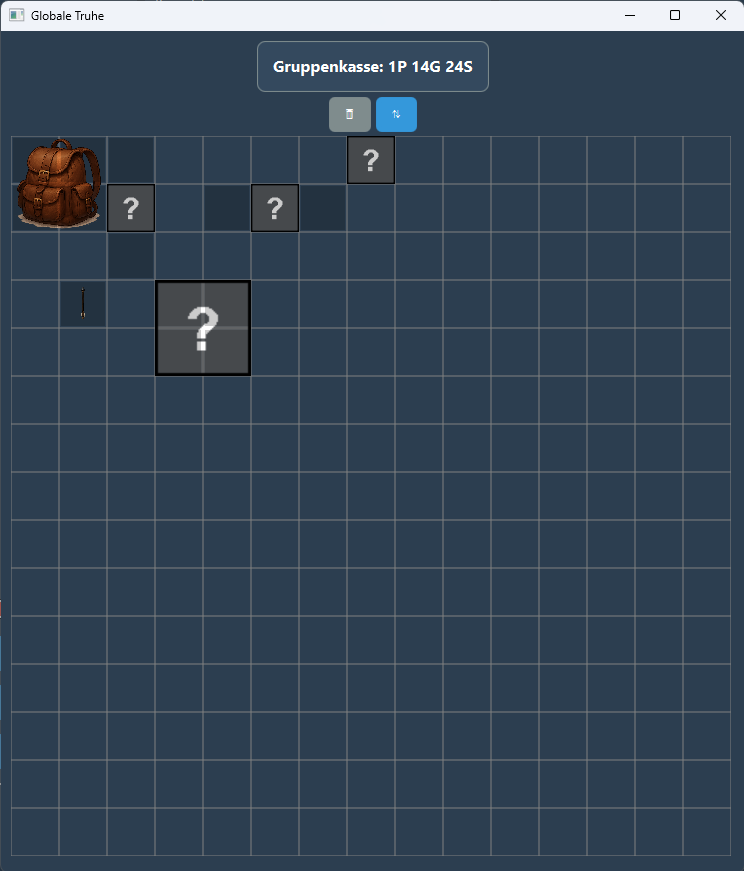 DM-Truhe für Quest-Items und Belohnungen
